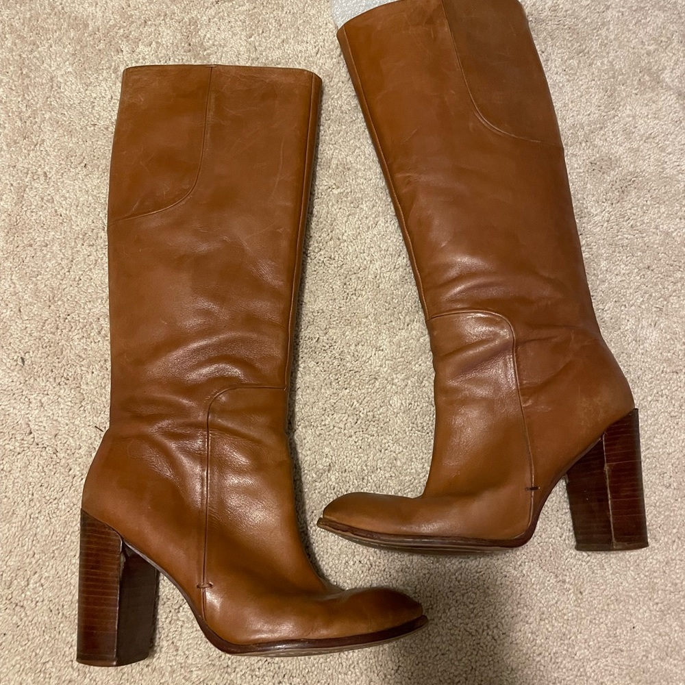 Ivanka Trump Brown Tall Boots Sz 10